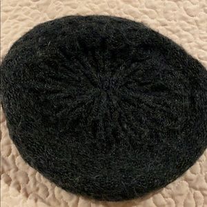 Dark gray beret